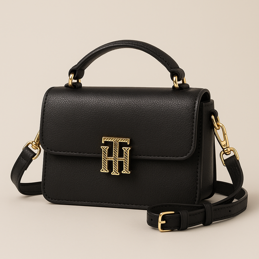 Tommy Hilfilger Bolso negro elegante con asa y bandolera 🖤✨